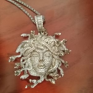 14k gold filled Medusa Necklace